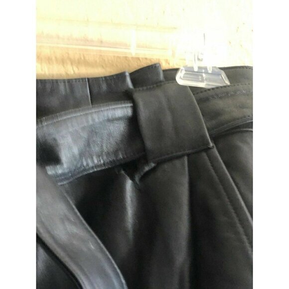 Just Female Womens Black Leather Sago Pants defect - Picture 6 of 11